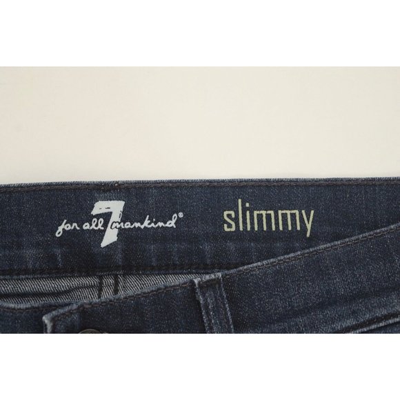 Mens 7 for All Mankind Dark Blue "Slimmy" Jeans - Picture 9 of 9